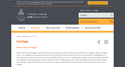 Desktop Screenshot of louthheritage.ie